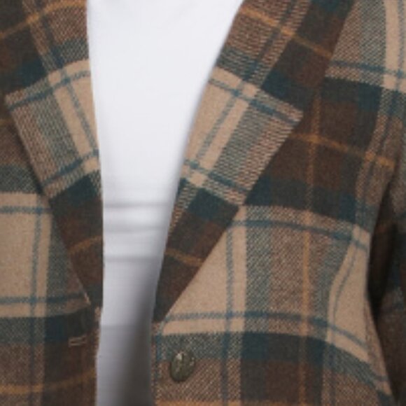 RACHEL ZOE Beige/Brown Blazer With Elbow Patches - Picture 3 of 3